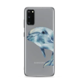 Watercolor Dolphin Clear Case for Samsung®