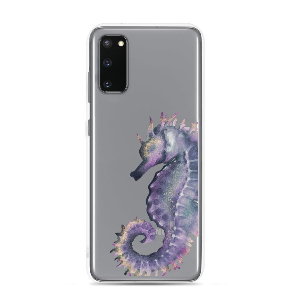 Watercolor Sea Horse Clear Case for Samsung®