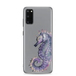 Watercolor Sea Horse Clear Case for Samsung®