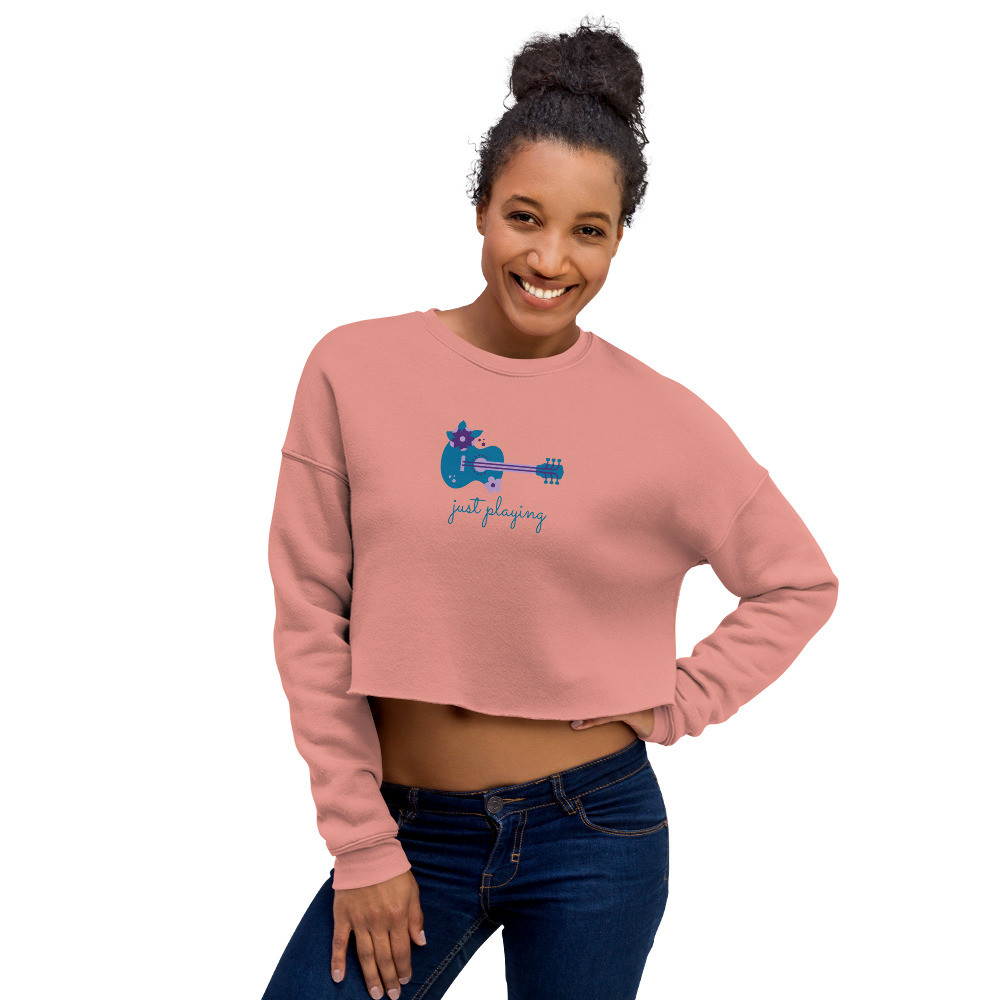 (3) "What Moves You" Collection, just playing acoustic, Crop Sweatshirt