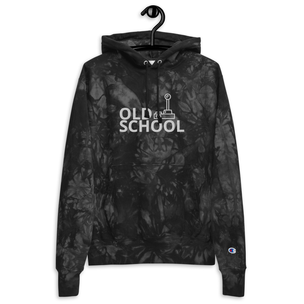 (3) Champion tie-dye hoodie, Old School