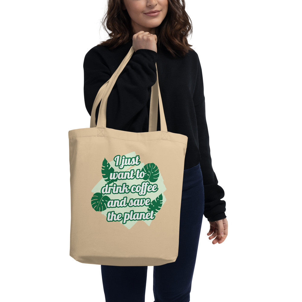 (4) "Earth Day '24" Collection, Coffee Planet, Eco Tote Bag