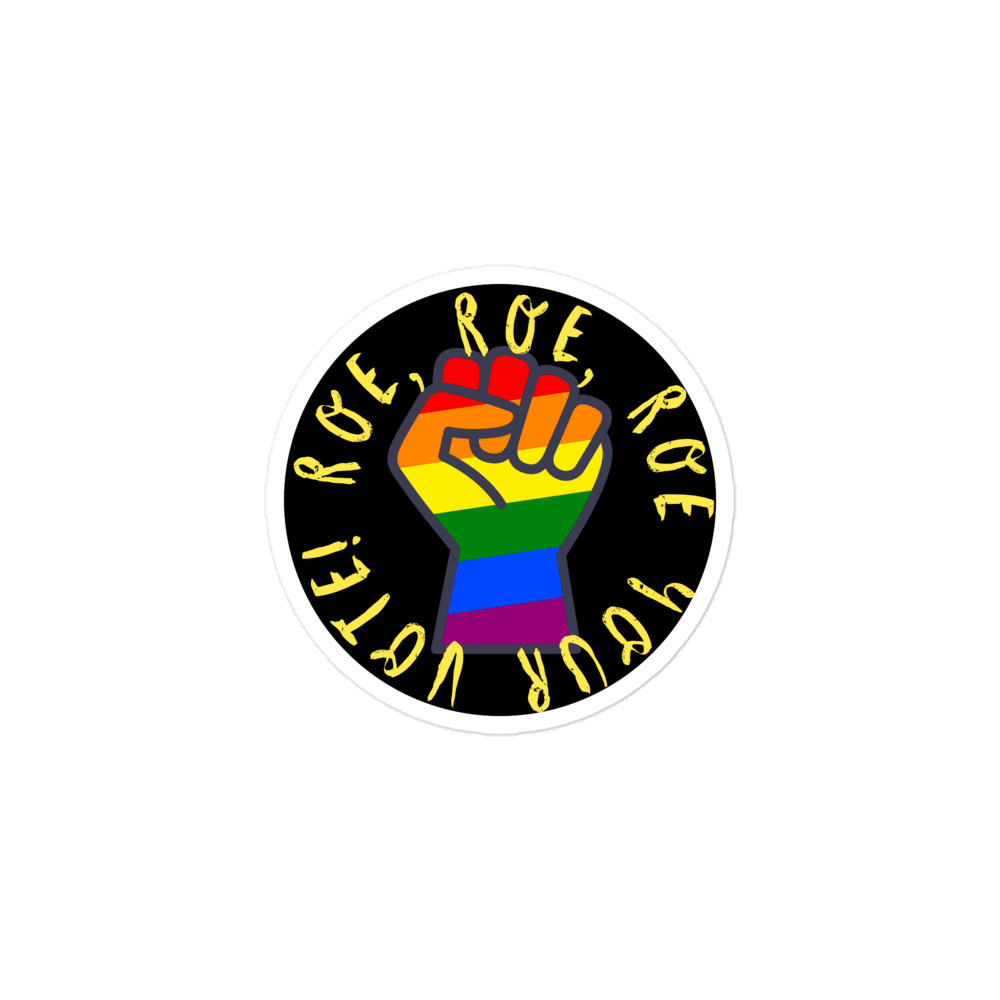 (01) Roe Rbow Circle Sticker