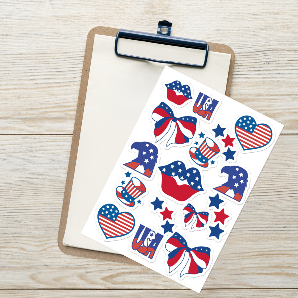(01) Sticker Sheet USA 2022