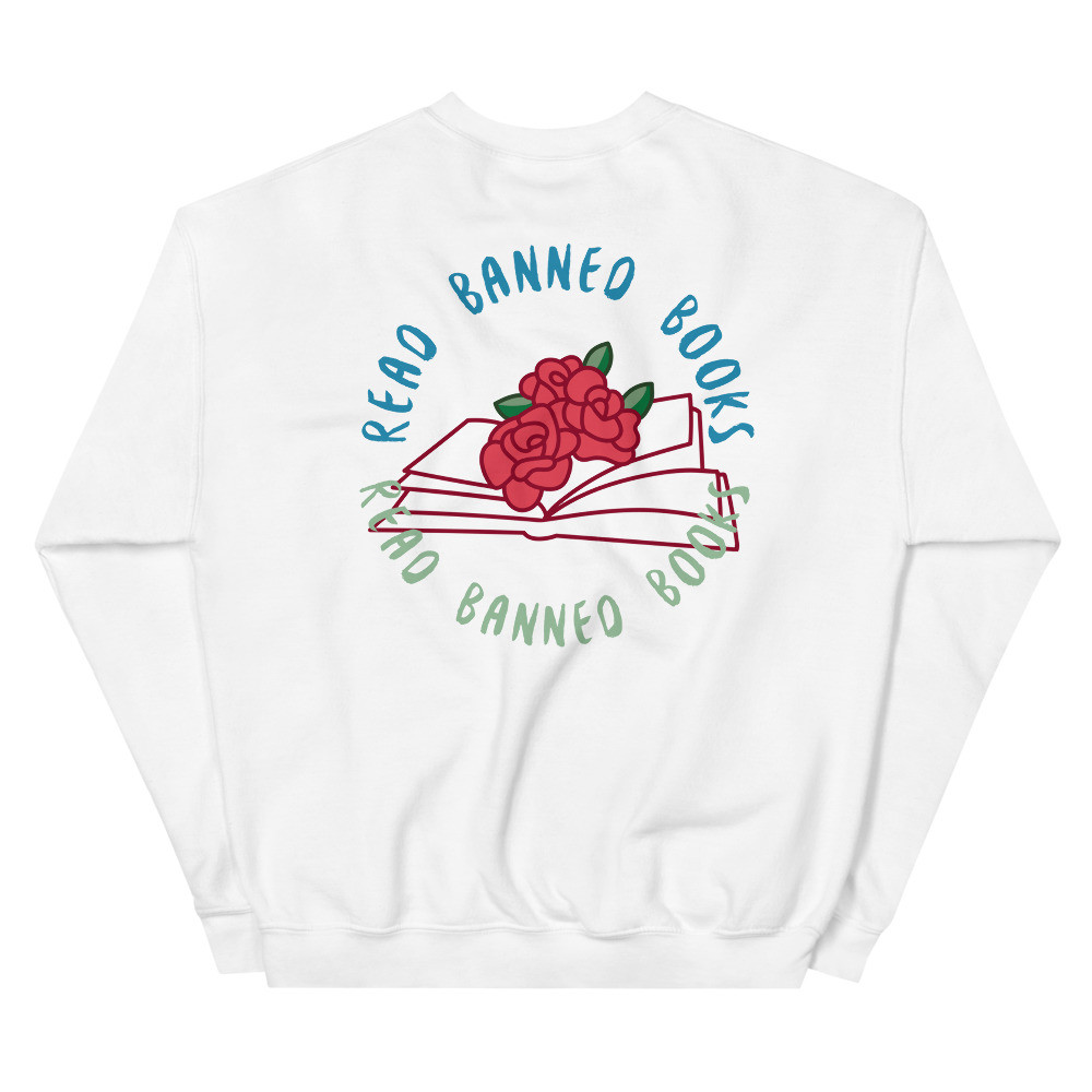 (02) "Banned Books Rose 01", Unisex Sweatshirt