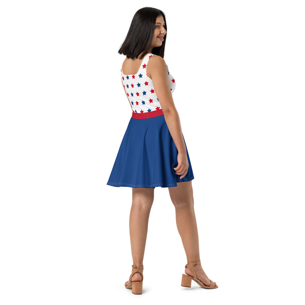 (02) "USA Stars" Skater Dress