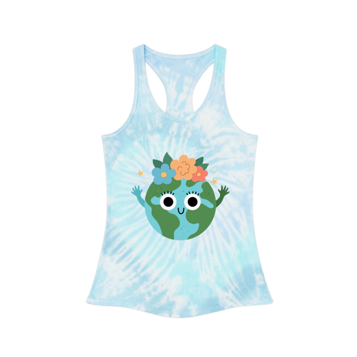 (02) Mother Earth '24, Tie Dye Racerback Tank Top