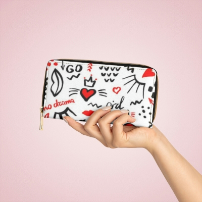 (05) "POWER" Collection, Girl Power Zipper Wallet