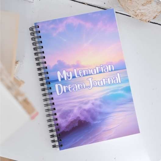 My Lemurian Dream Journal PurpleTeal Spiral notebook copy