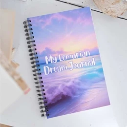 My Lemurian Dream Journal PurpleTeal Spiral notebook copy