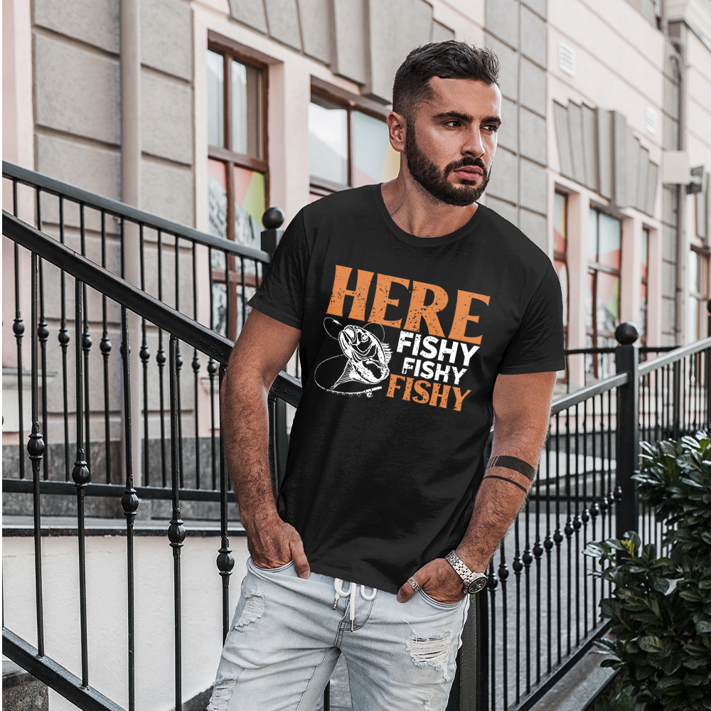 Here Fishy Fishy Fishy - Unisex T-Shirt
