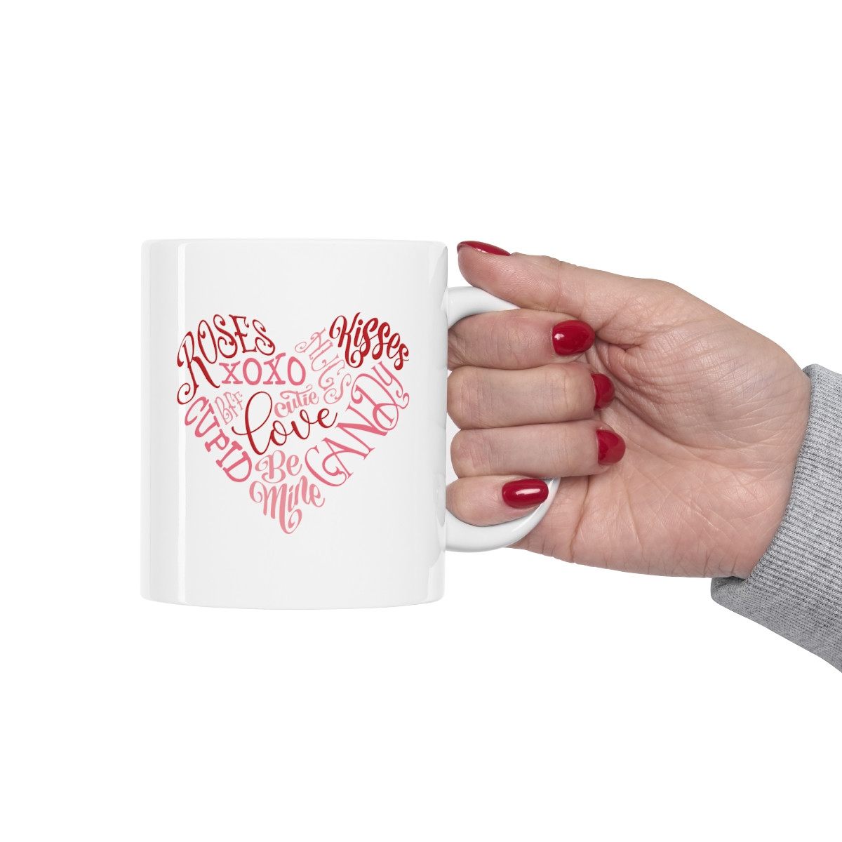 Valentine Word Heart - 11 oz. Coffee Mug