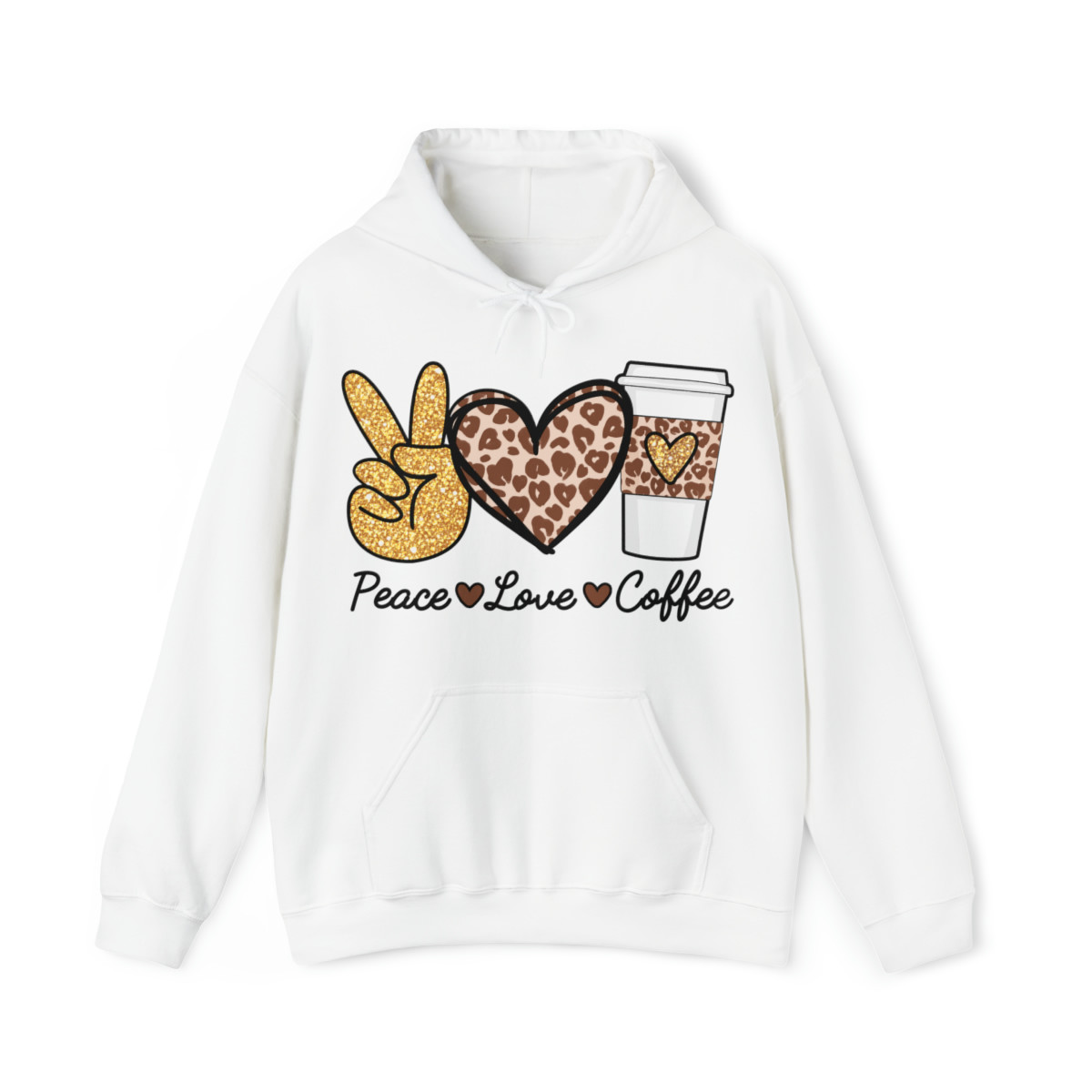 Peace Love Coffee - Unisex Hoodie
