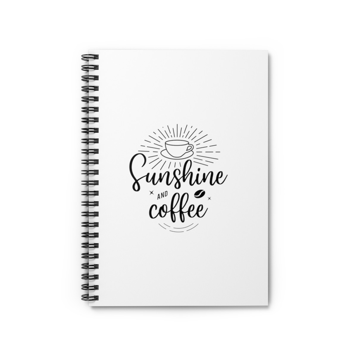 Sunshine And Coffee - Spiral Notebook