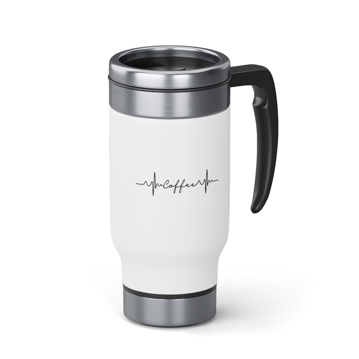 Coffee Heartbeat Pulse - 14 0z. Stainless Steel Travel Mug