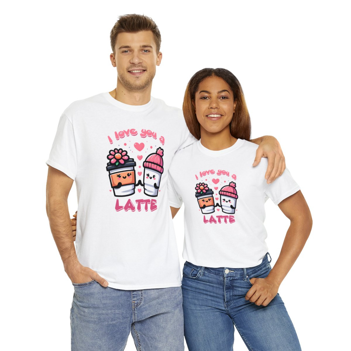I Love You a Latte Unisex Heavy Cotton Tee Valentine