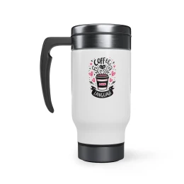 Coffee is My Love Language 14oz Stainless Steel Travel Mug