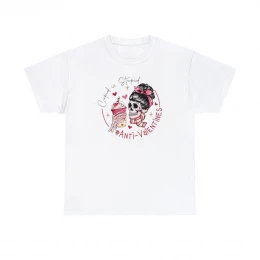 Cupid is Stupid Anti Valentines Day Unisex Heavy Cotton Tee