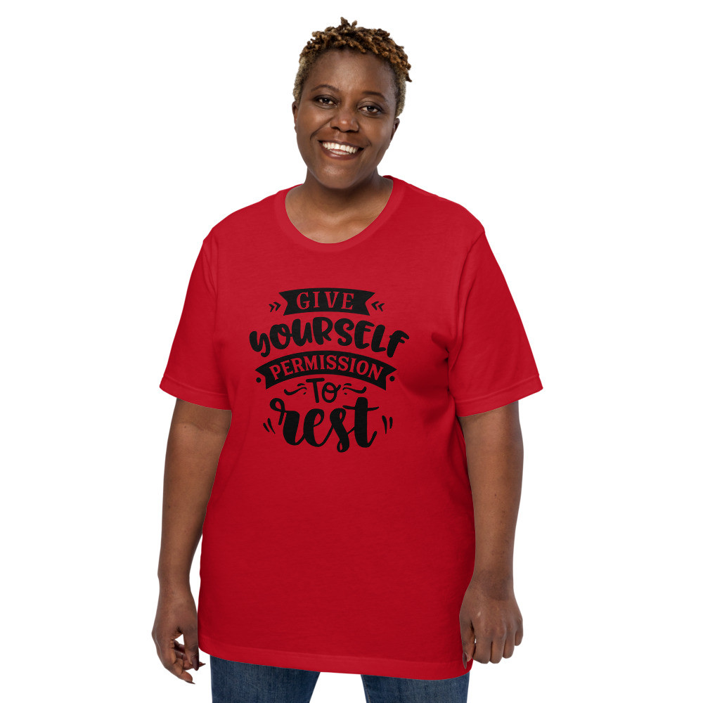 Give Yourself Permission to Rest, Unisex T-Shirt
