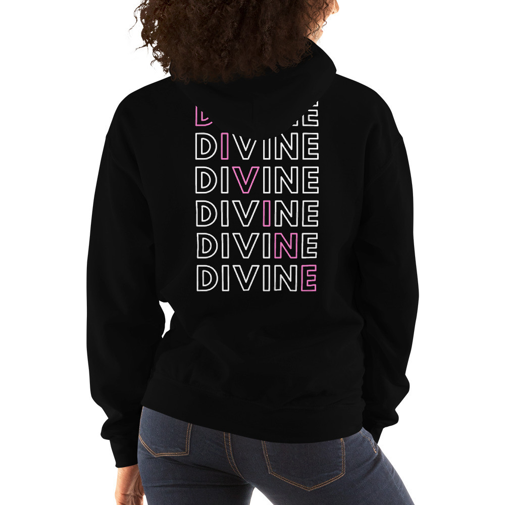 I Am DIVINE Back Printed Comfy Unisex Hoodie