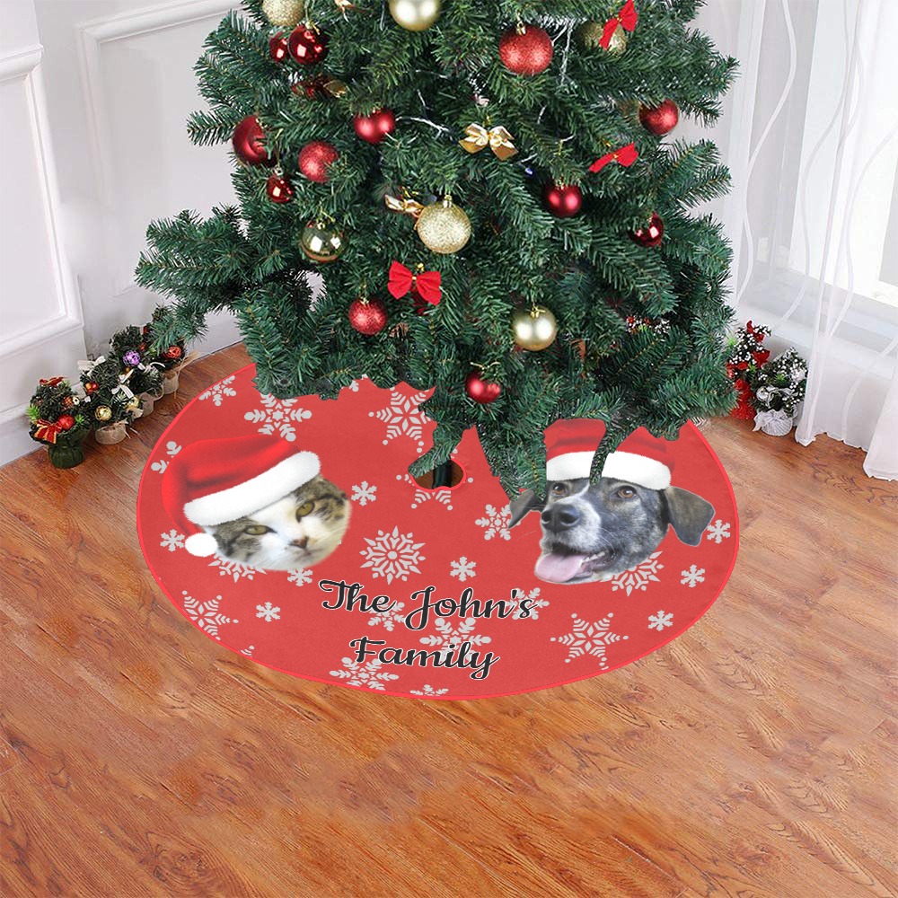 Personalized Christmas Tree Skirt  47 inches