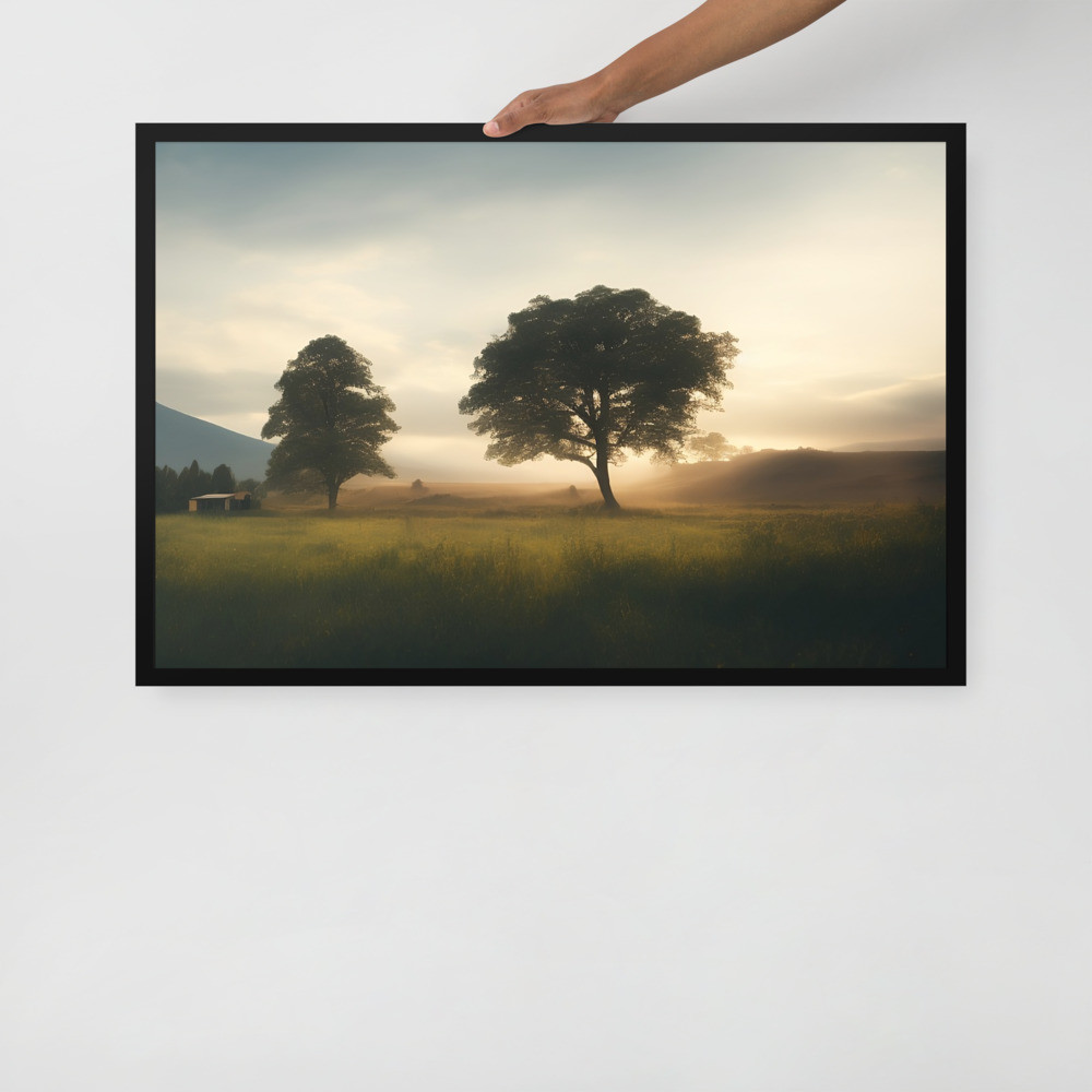 Landscape Framed matte paper poster