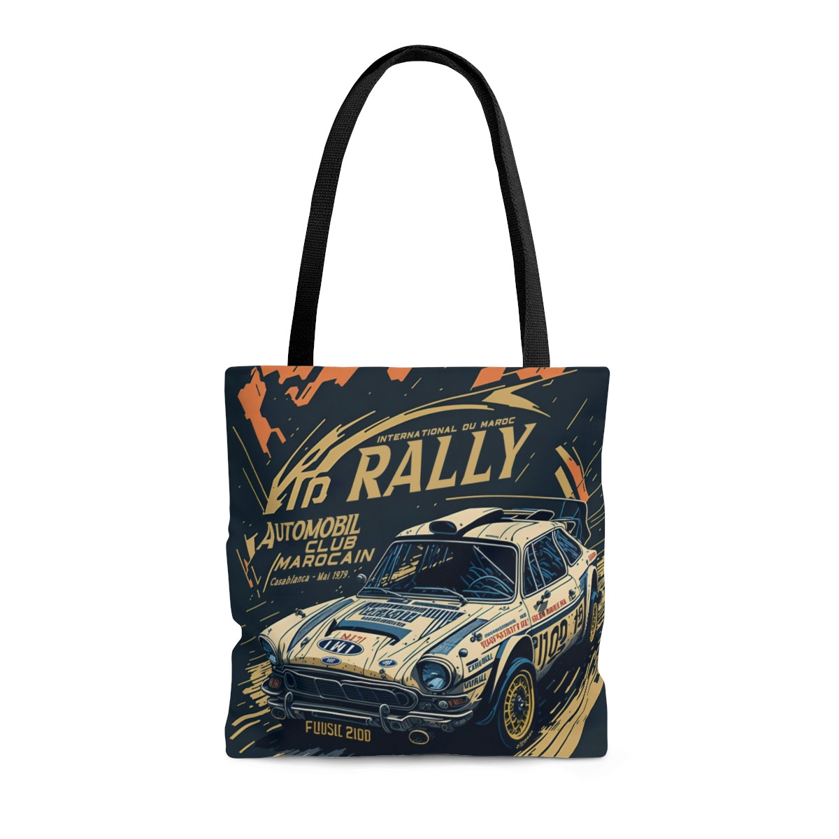 Rally vintage AOP Tote Bag