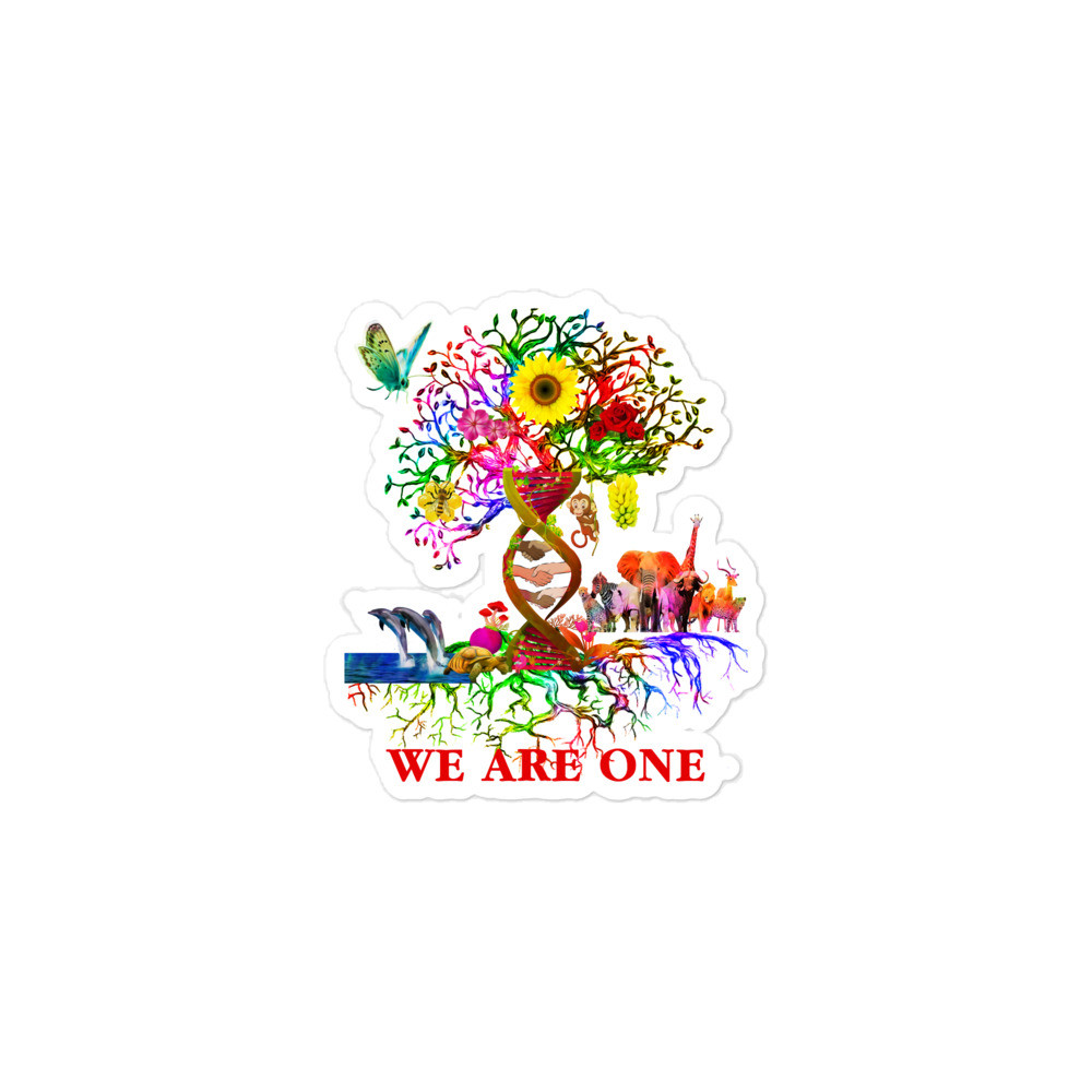 We Are One - Bubble-Free Stickers