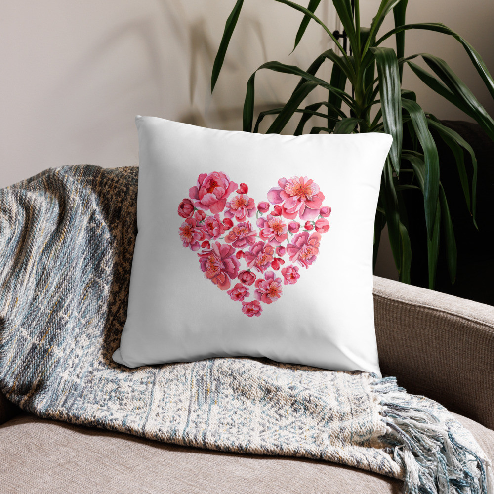 Valentine Heart  Printed Pillow Case