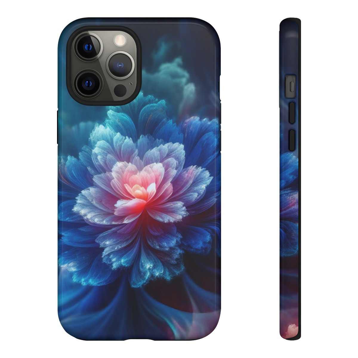 iPhone Case Flower Lovers Gift Phone Case Blue Flower Gift for Women Azure Flower Tough Cases
