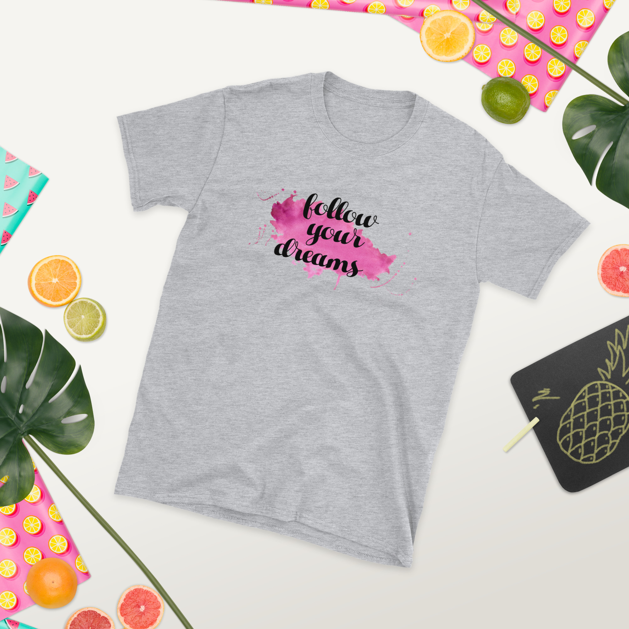 Follow Your Dreams, Short Sleeve Unisex T-Shirt