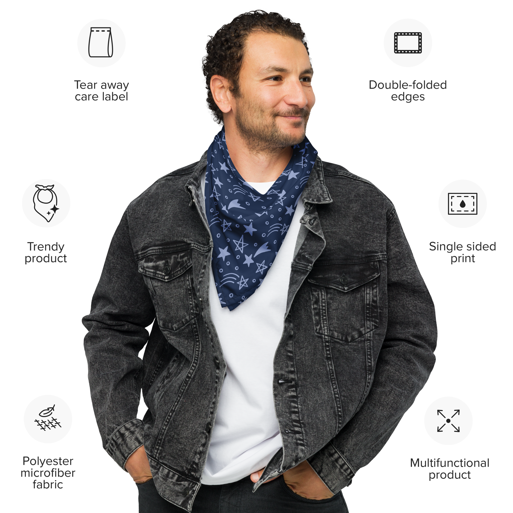 All-over print bandana