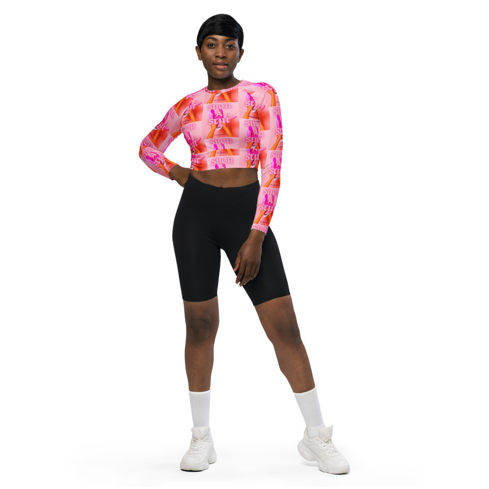 Such A Slut Long-Sleeve Crop Top