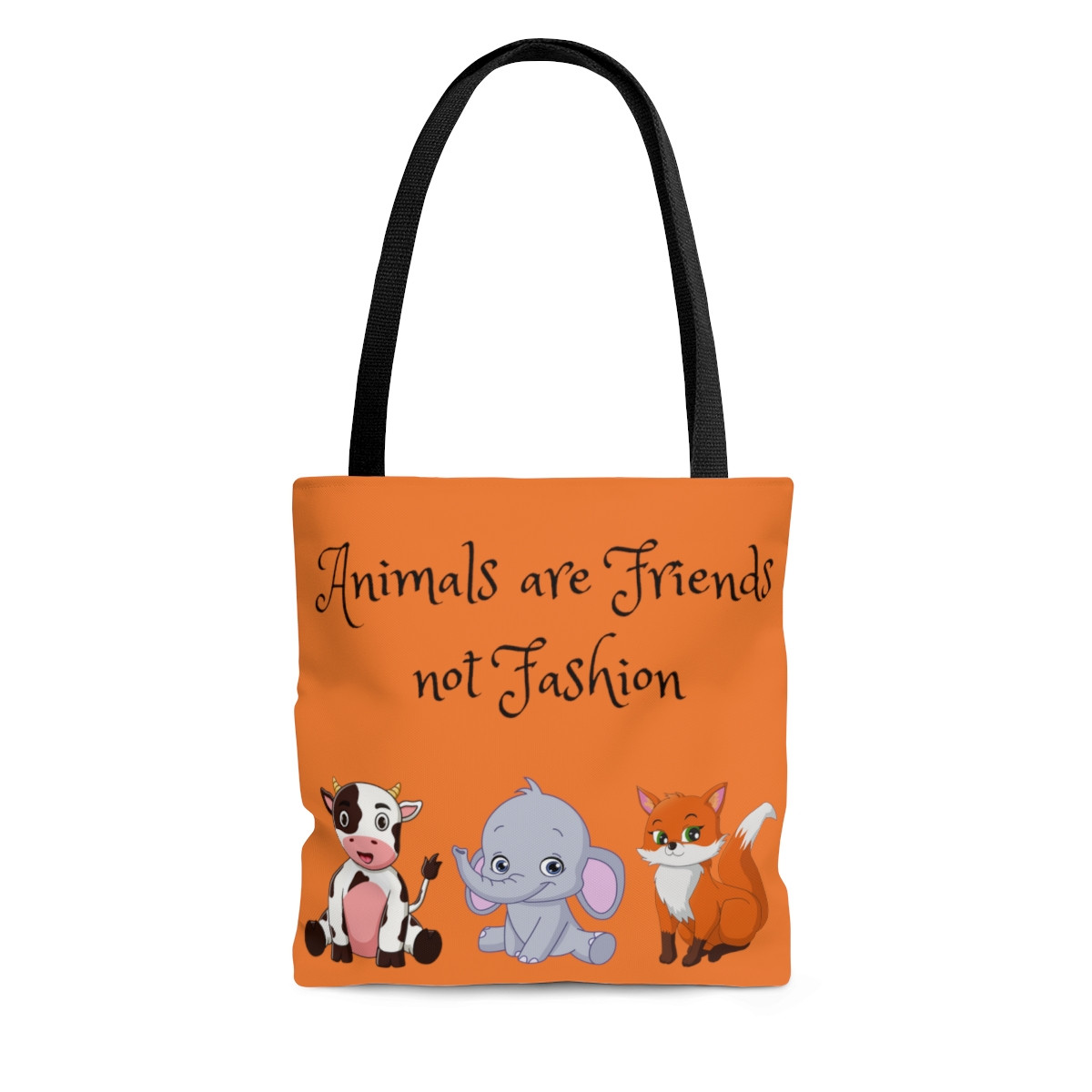 Animals Are Friends Tote Citrus