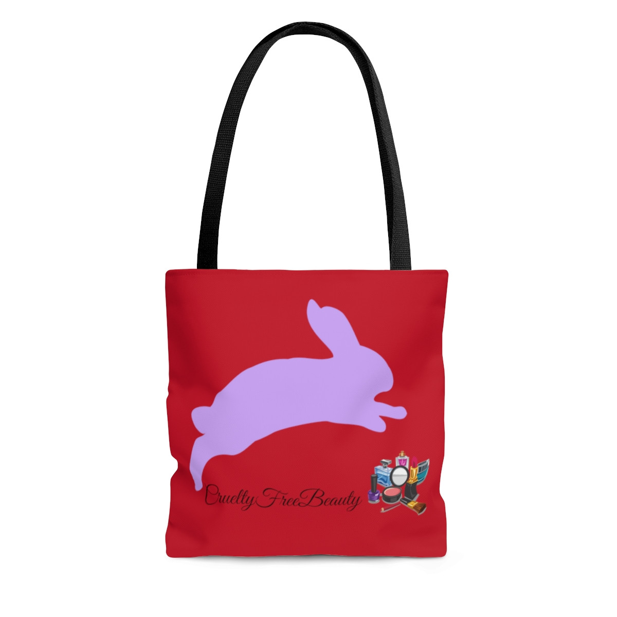  Cruelty Free Beauty Tote Cherry Red