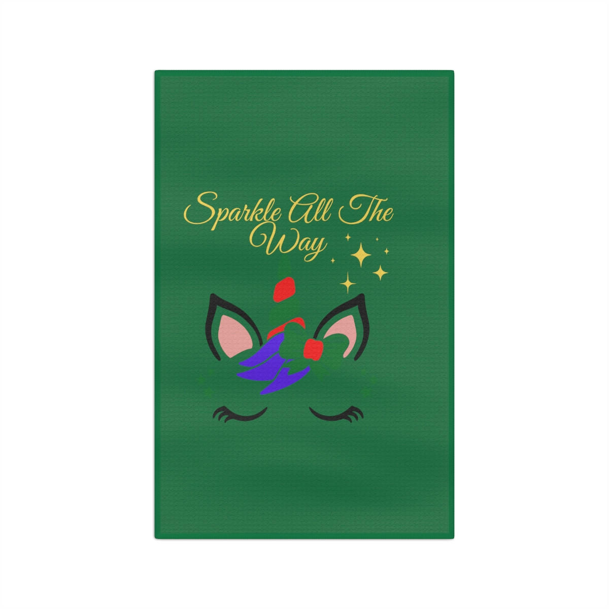 Sparkle All The Way Kitchen Towel/Holiday Green