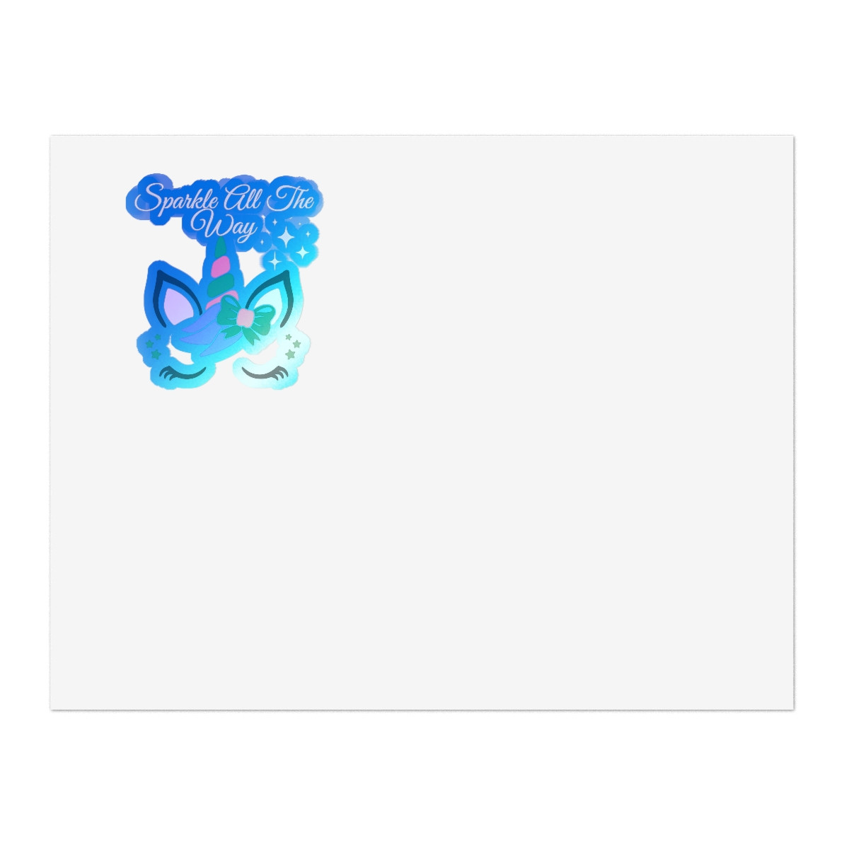 Sparkle All The Way Sticker Sheet White