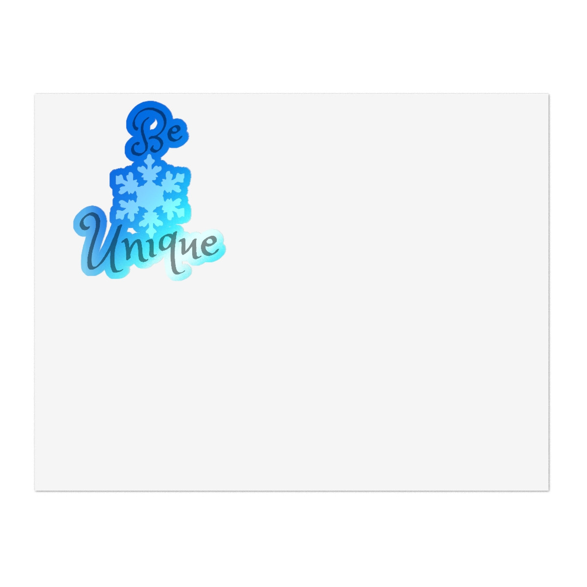 Be Unique Sticker Sheet