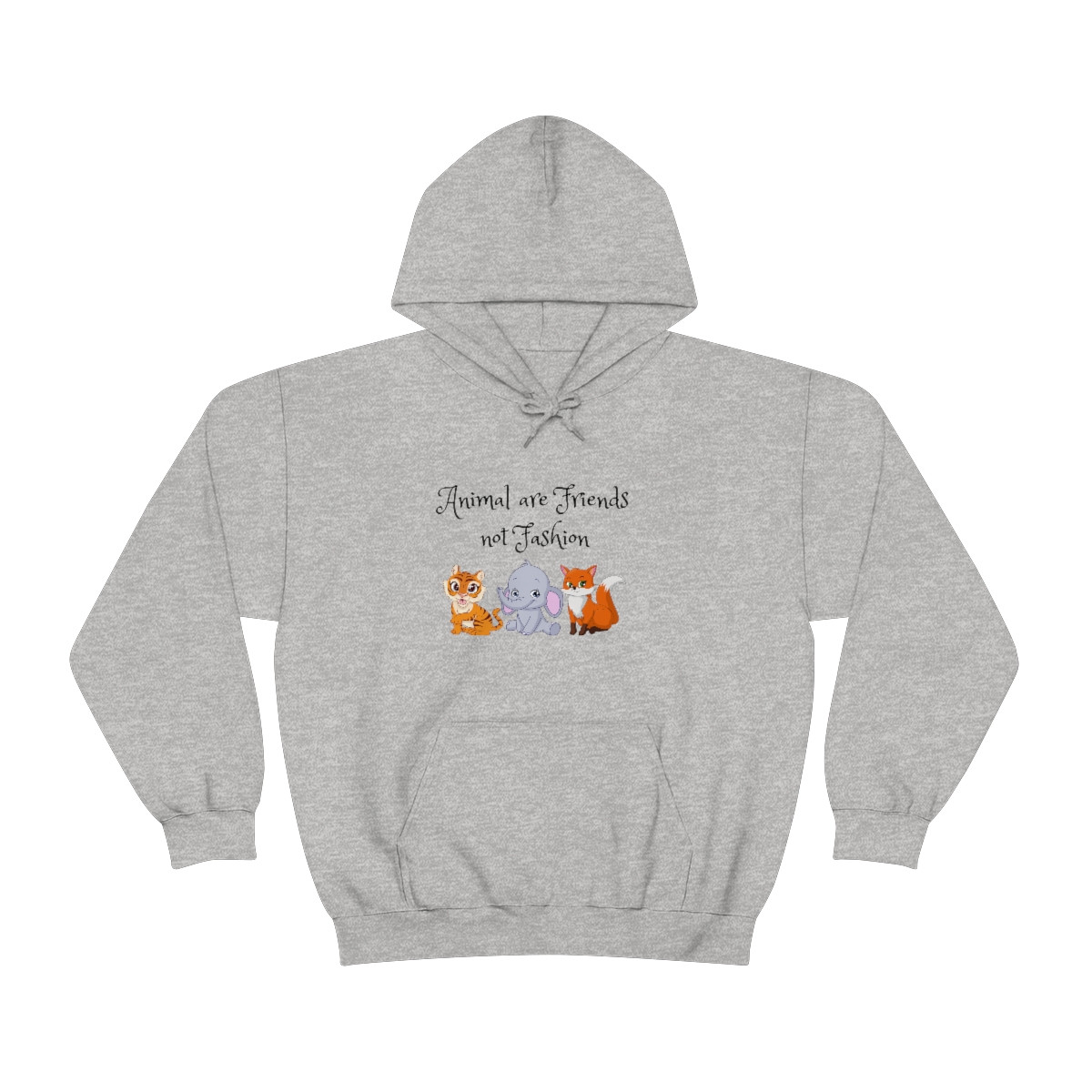  Unisex Animals Are Friends Hoodie