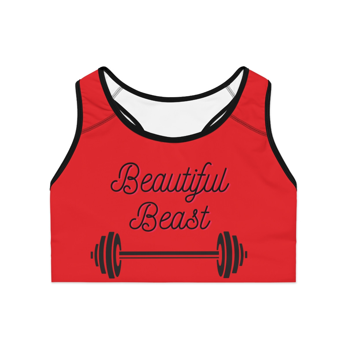 Beautiful Beast Sports Bra Cherry