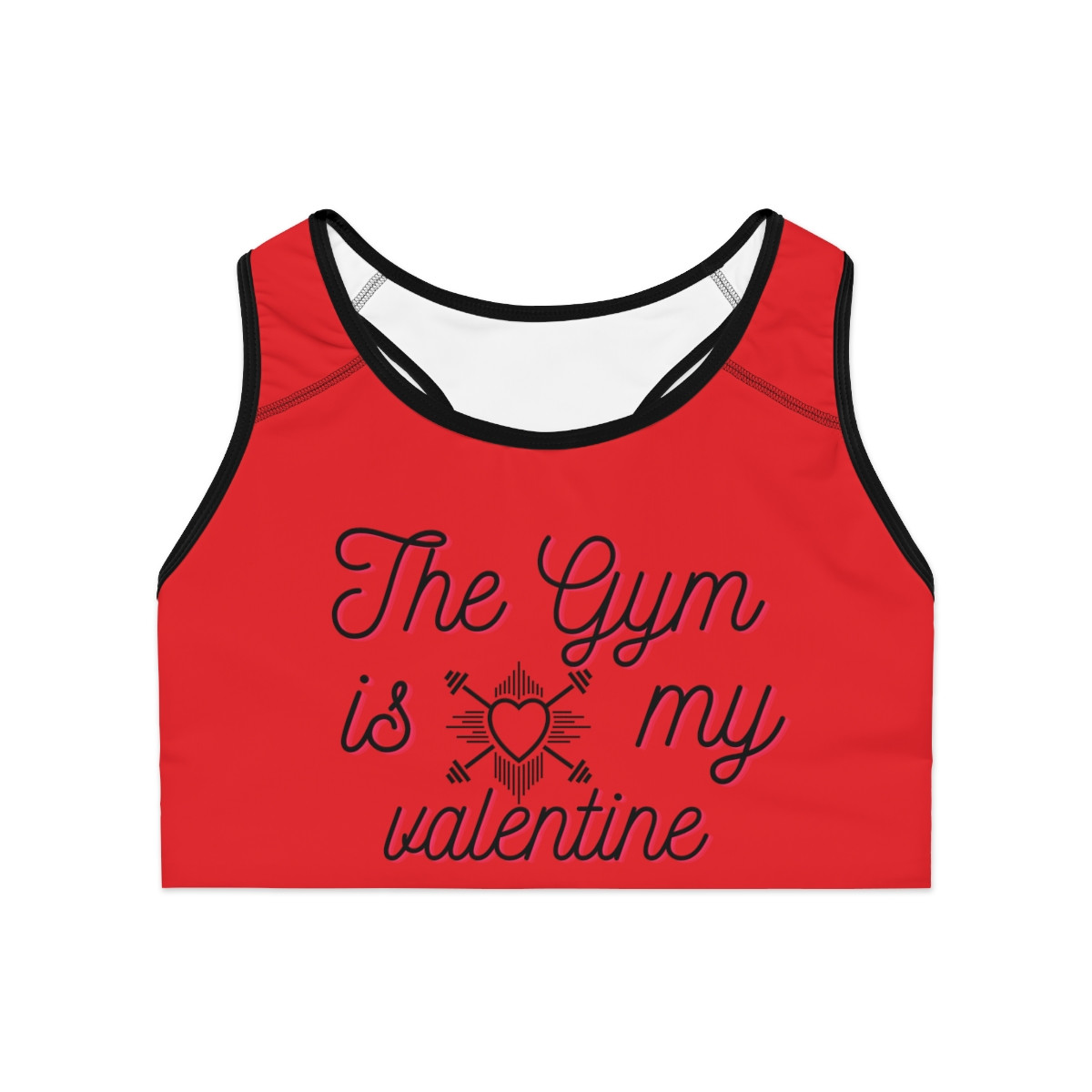 Valentine Sports Bra Cherry