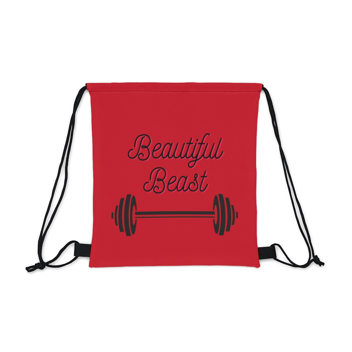 Outdoor Drawstring Bag Beautiful Beast Cherry
