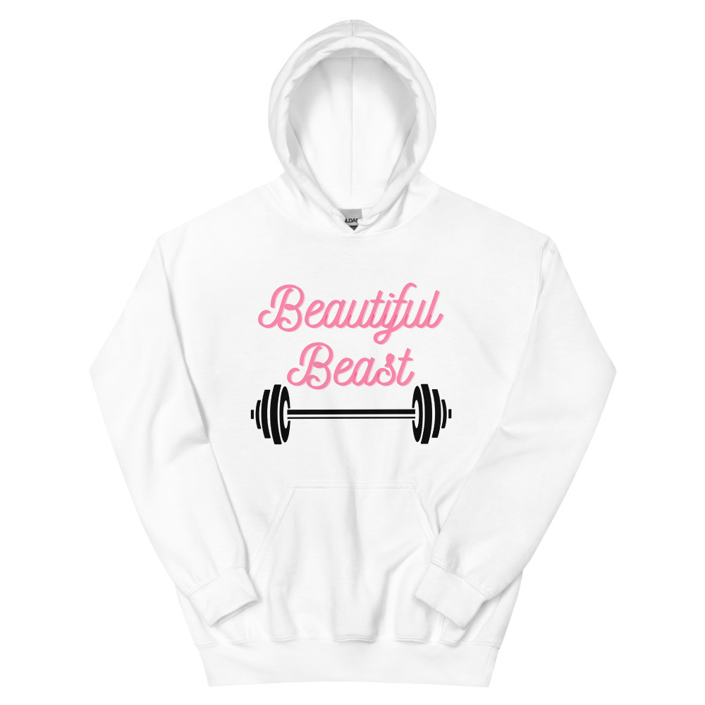 Beautiful Beast Hoodie Pink  Font