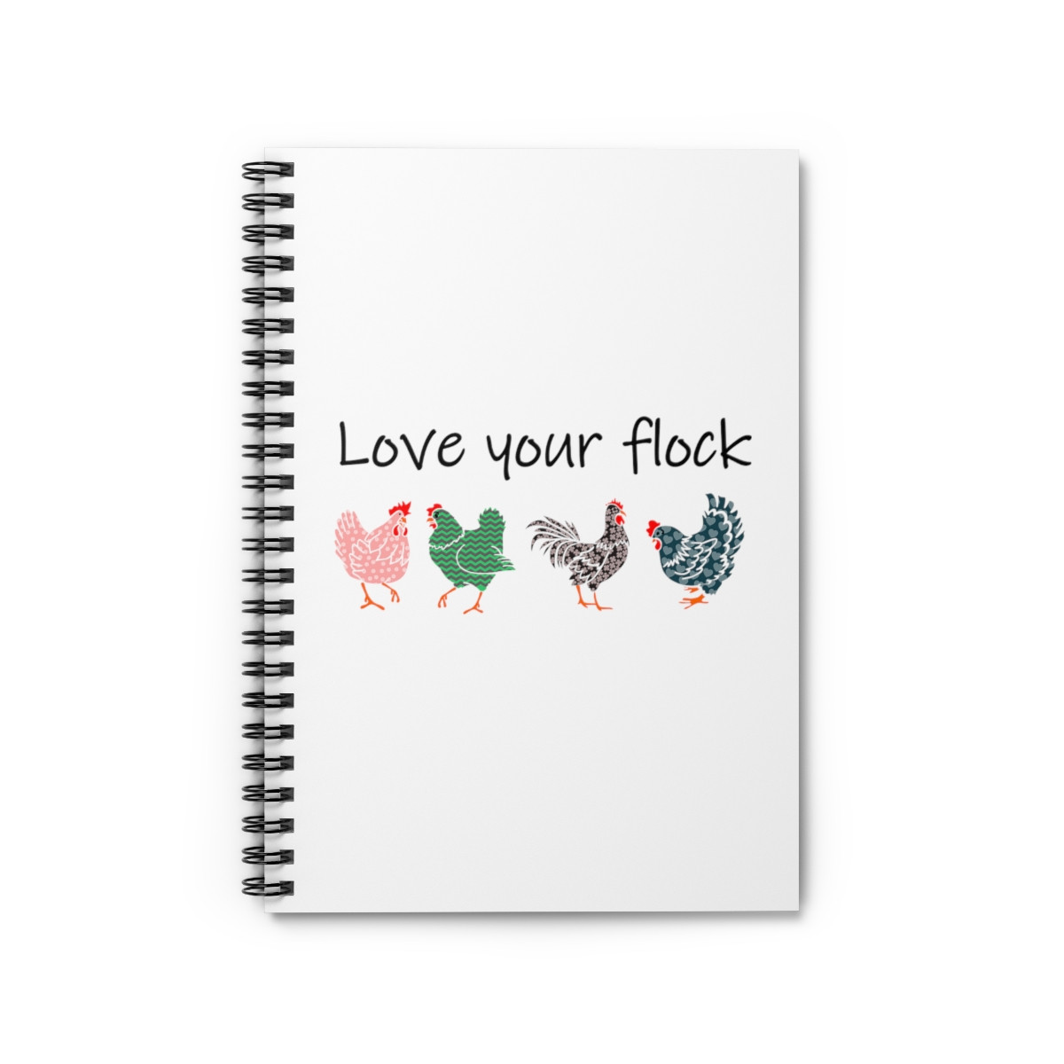 Love Your Flock - Spiral Notebook