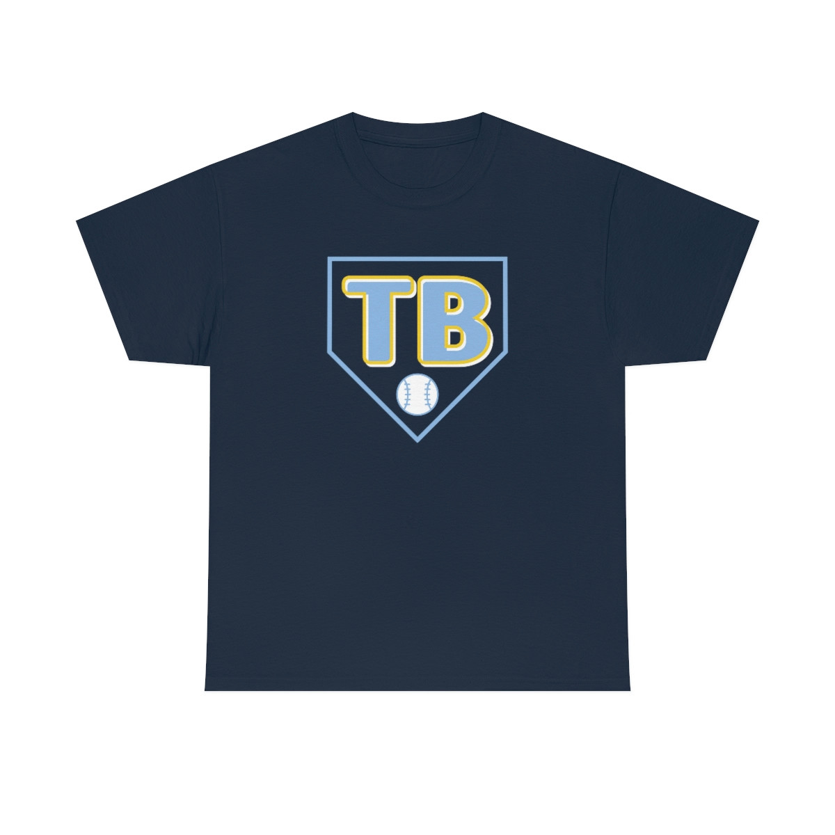 Tampa Baseball (Navy) - Unisex Heavy Cotton Tee