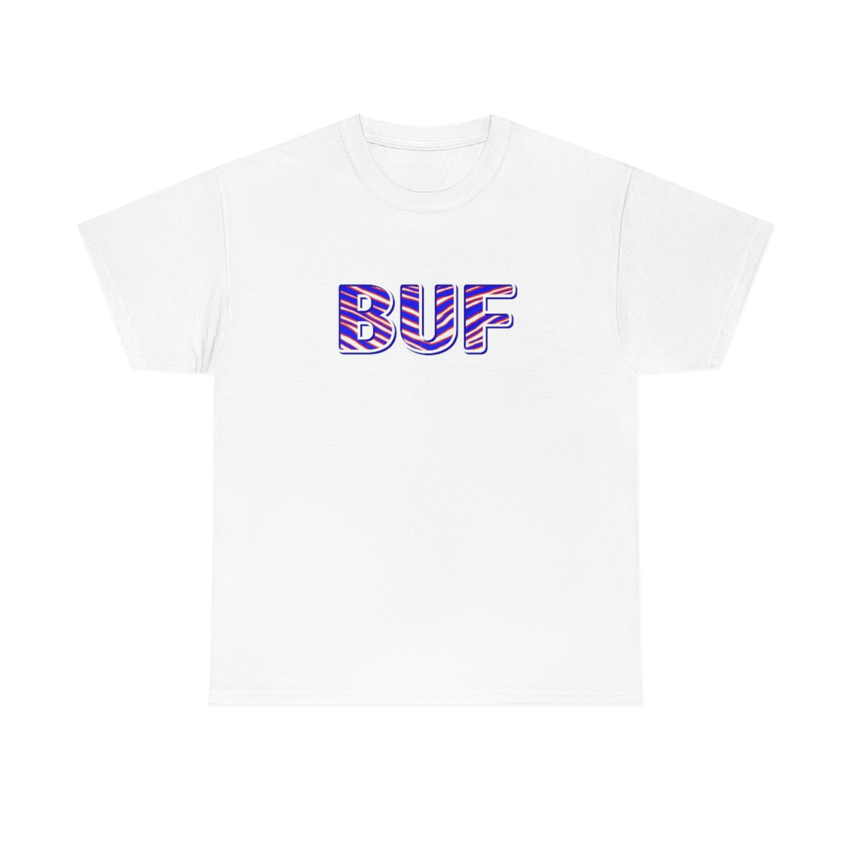 Buffalo Zubaz Edition (White) - Unisex Heavy Cotton Tee
