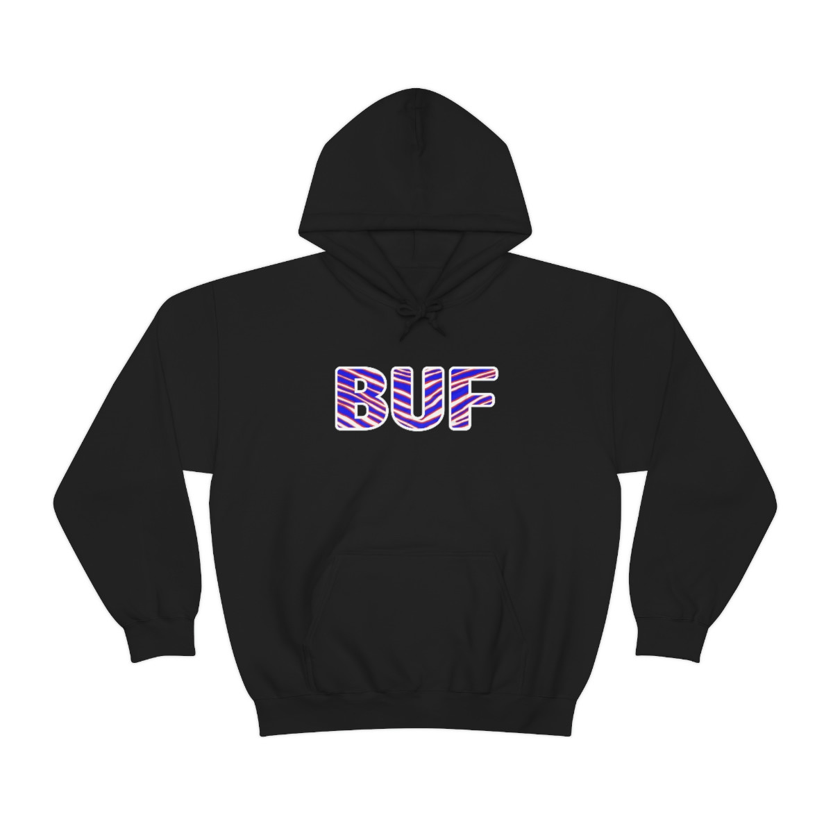 Buffalo Zubaz Edition (Black) - Unisex Heavy Blend™ Hooded Sweatshirt