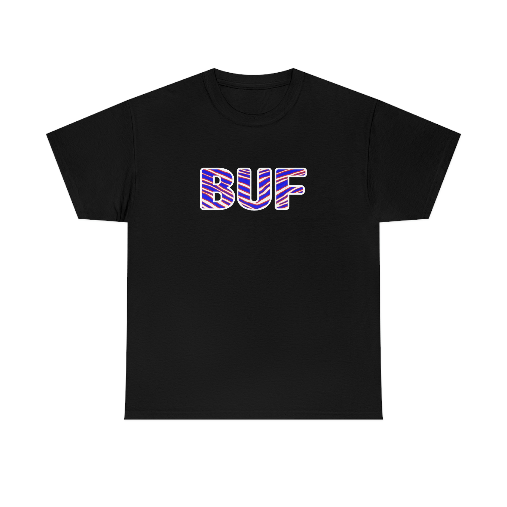 Buffalo Zubaz Edition (Black) - Unisex Heavy Cotton Tee