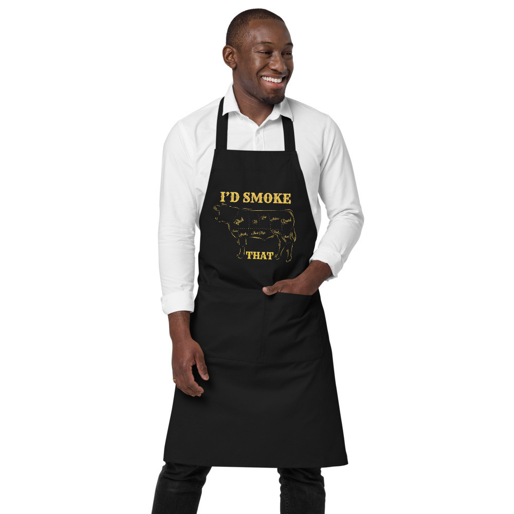 I'd Smoke That Gold Organic cotton apron