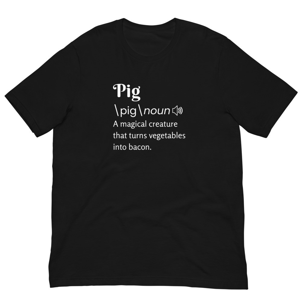 Pig Definition Unisex t-shirt